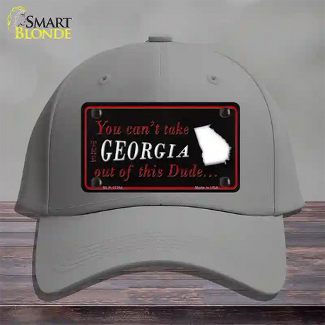 Georgia Dude Novelty License Plate Hat Cotton / Gray