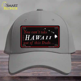 Hawaii Dude Novelty License Plate Hat Cotton / Gray