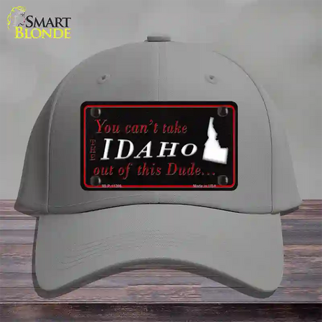 Idaho Dude Novelty License Plate Hat Cotton / Gray