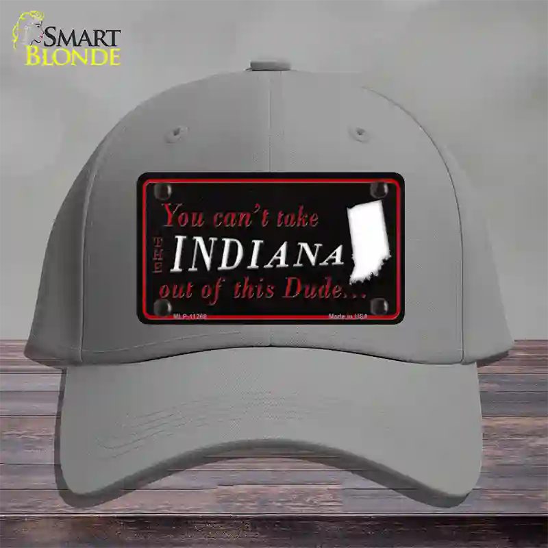 Indiana Dude Novelty License Plate Hat Cotton / Gray