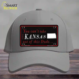 Kansas Dude Novelty License Plate Hat Cotton / Gray