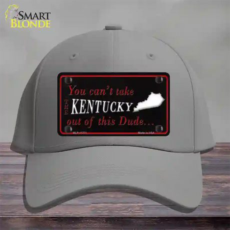 Kentucky Dude Novelty License Plate Hat Cotton / Gray