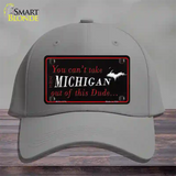 Michigan Dude Novelty License Plate Hat Cotton / Gray