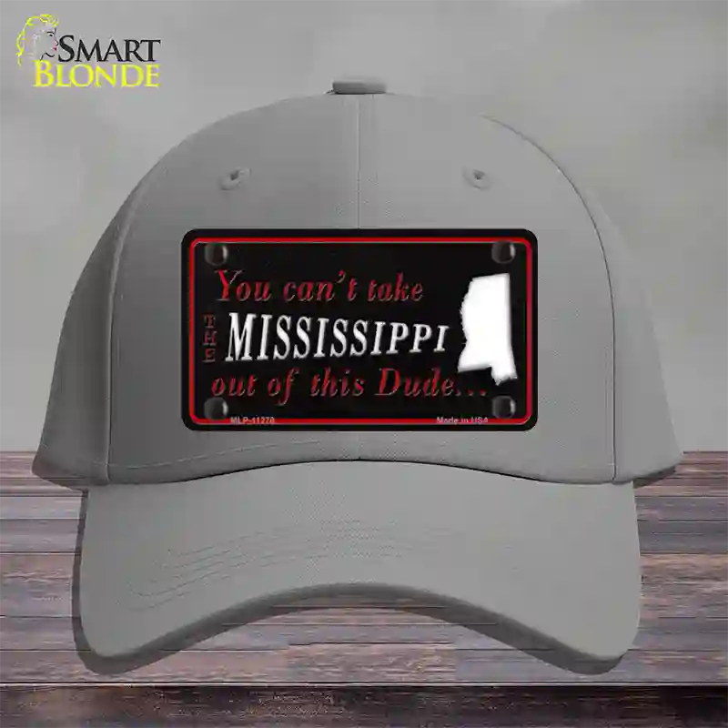 Mississippi Dude Novelty License Plate Hat Cotton / Gray