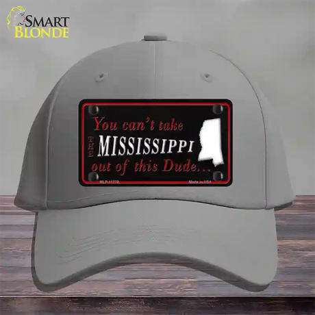 Mississippi Dude Novelty License Plate Hat Cotton / Gray