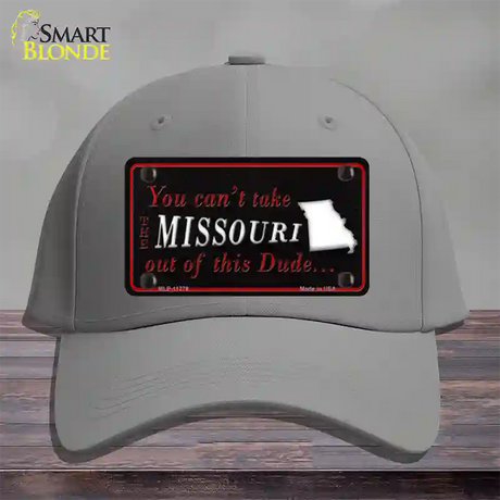 Missouri Dude Novelty License Plate Hat Cotton / Gray