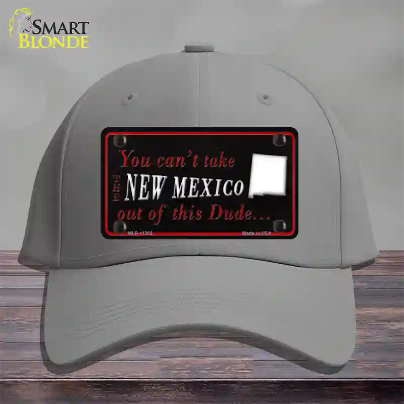 New Mexico Dude Novelty License Plate Hat Cotton / Gray