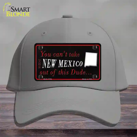 New Mexico Dude Novelty License Plate Hat Cotton / Gray