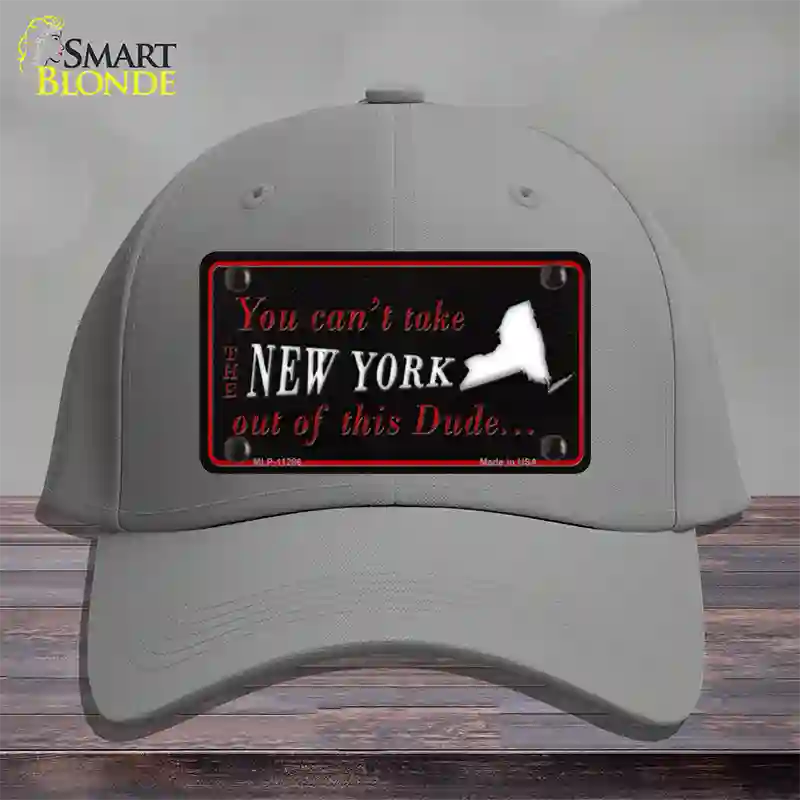 New York Dude Novelty License Plate Hat Cotton / Gray