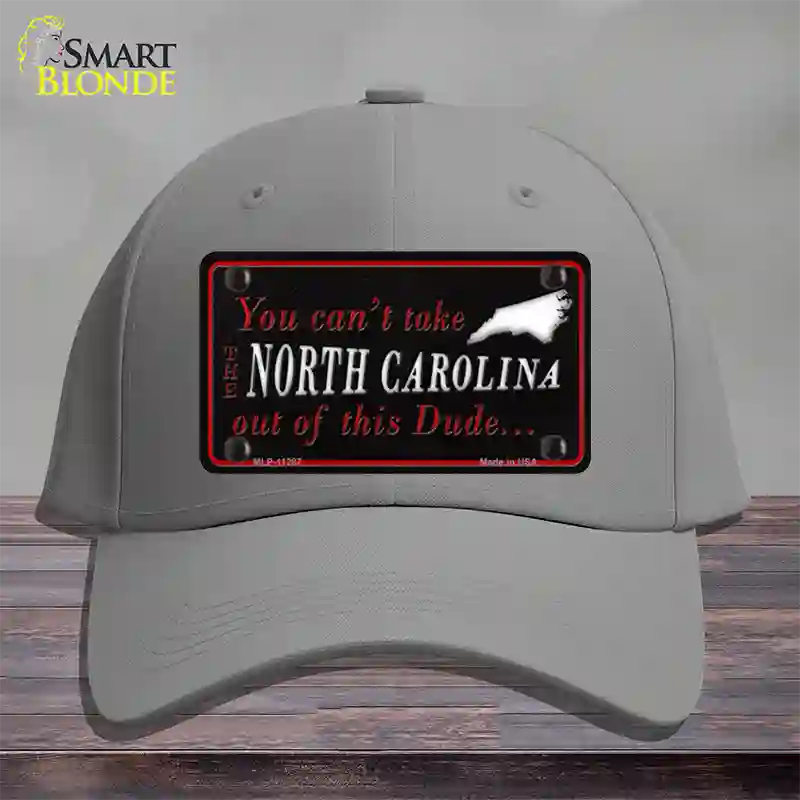 North Carolina Dude Novelty License Plate Hat Cotton / Gray