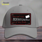 Pennsylvania Dude Novelty License Plate Hat Cotton / Gray