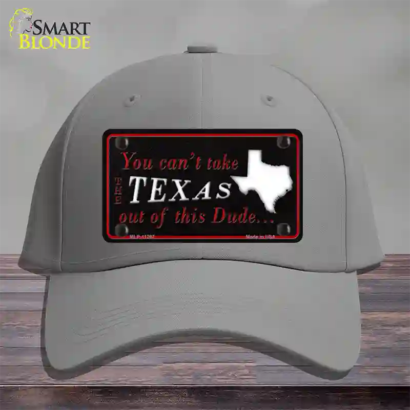 Texas Dude Novelty License Plate Hat Cotton / Gray