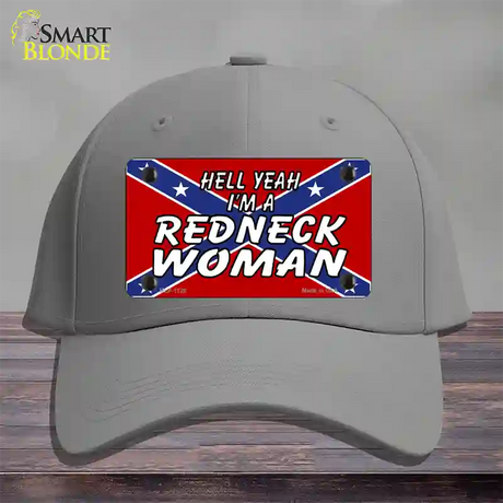 Redneck Woman Novelty License Plate Hat Cotton / Gray