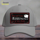 Washington Dude Novelty License Plate Hat Cotton / Gray