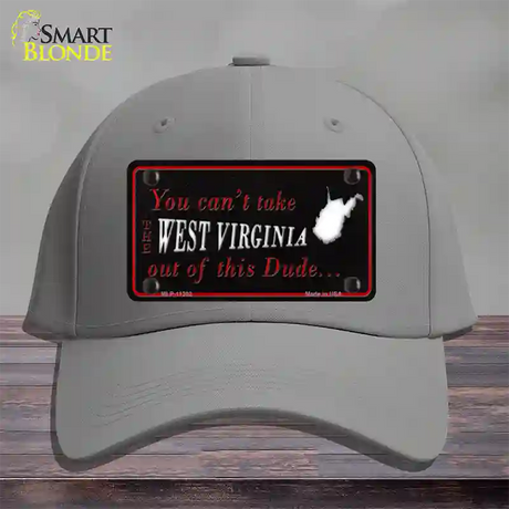 West Virginia Dude Novelty License Plate Hat Cotton / Gray