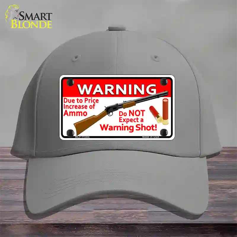 Do Not Expect A Warning Shot Novelty License Plate Hat Cotton / Gray