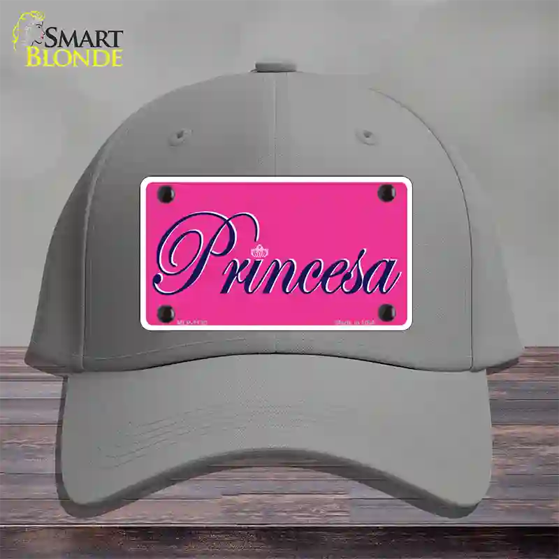 Princesa Novelty License Plate Hat Cotton / Gray