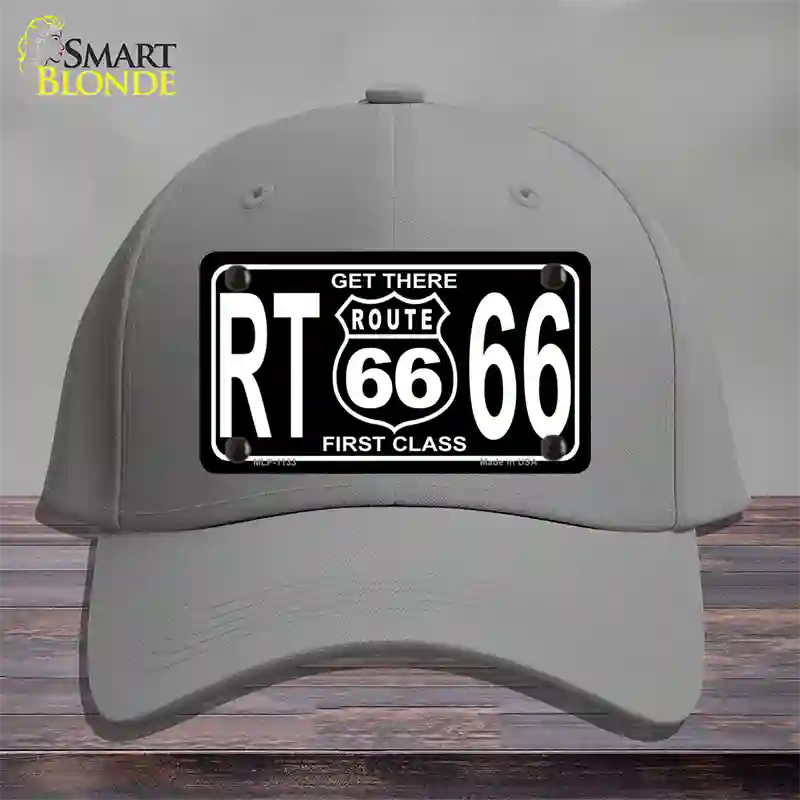 Get There 1st Class Novelty License Plate Hat Cotton / Gray