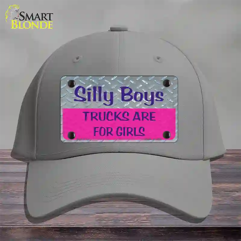 Silly Boys Novelty License Plate Hat Cotton / Gray