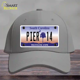 Pier 14 South Carolina Novelty License Plate Hat Cotton / Gray