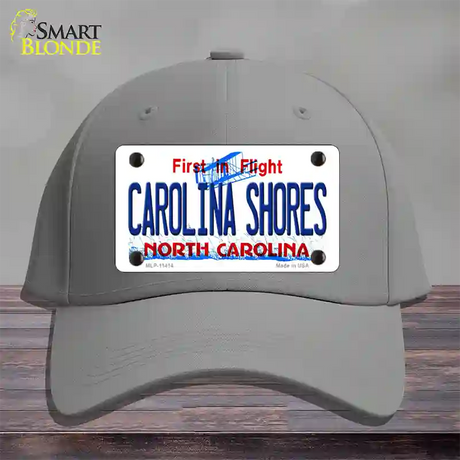 Carolina Shores North Carolina Novelty License Plate Hat Cotton / Gray