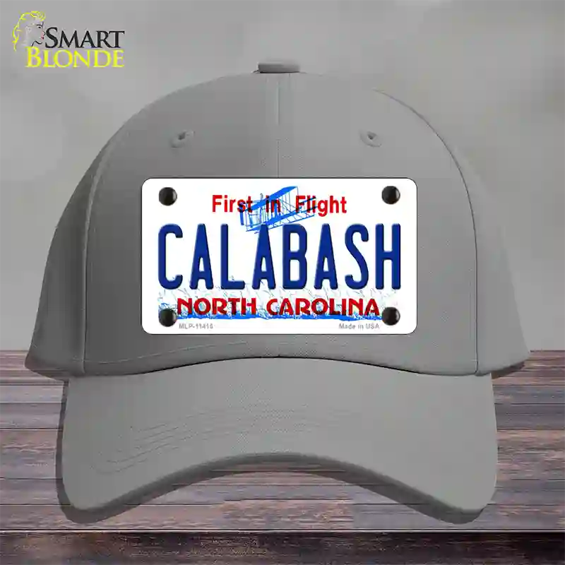 Calabash North Carolina Novelty License Plate Hat Cotton / Gray