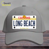 Long Beach California Novelty License Plate Hat Cotton / Gray