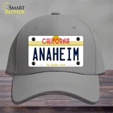 Anaheim California Novelty License Plate Hat Cotton / Gray