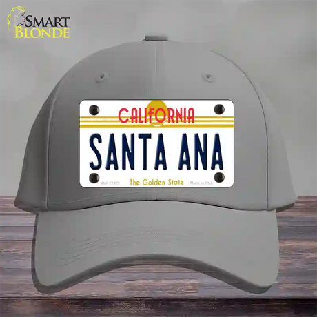 Santa Ana California Novelty License Plate Hat Cotton / Gray