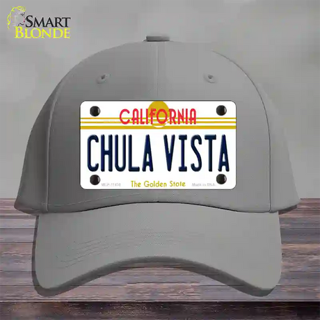 Chula Vista California Novelty License Plate Hat Cotton / Gray