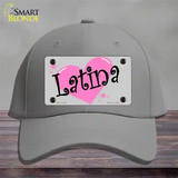 Latina Novelty License Plate Hat Cotton / Gray