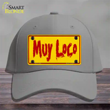 Muy Loco Novelty License Plate Hat Cotton / Gray