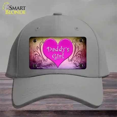 Daddys Girl Novelty License Plate Hat Cotton / Gray