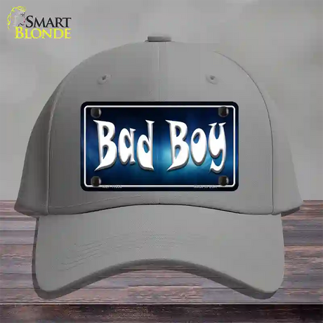 Bad Boy Novelty License Plate Hat Cotton / Gray