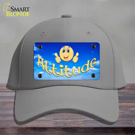 Attitude Novelty License Plate Hat Cotton / Gray