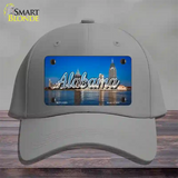 Alabama City Skyline State Novelty License Plate Hat Cotton / Gray