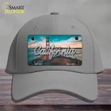 California Golden Gate Bridge State Novelty License Plate Hat Cotton / Gray