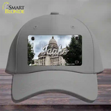 Idaho Capital Building State Novelty License Plate Hat Cotton / Gray