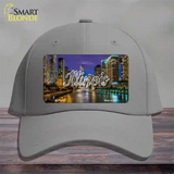 Illinois River City Lights State Novelty License Plate Hat Cotton / Gray