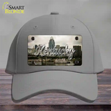 Kentucky City Skyline State Novelty License Plate Hat Cotton / Gray