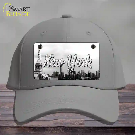 New York Statue of Liberty State Novelty License Plate Hat Cotton / Gray