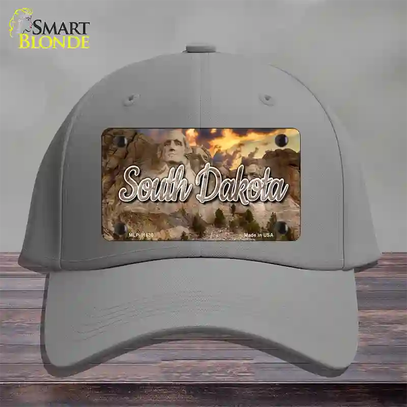 South Dakota Mt Rushmore State Novelty License Plate Hat Cotton / Gray