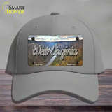 West Virginia River Bridge State Novelty License Plate Hat Cotton / Gray