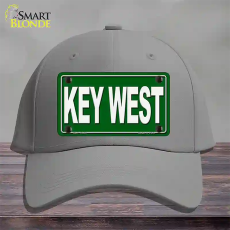 Key West Novelty License Plate Hat Cotton / Gray