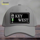 Key West Highway Sign Novelty License Plate Hat Cotton / Gray