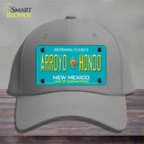 Arroyo Hondo Teal New Mexico Novelty License Plate Hat Cotton / Gray