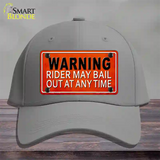 Rider May Bail Novelty License Plate Hat Cotton / Gray