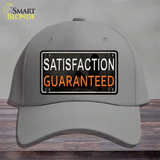 Satisfaction Guaranteed Novelty License Plate Hat Cotton / Gray