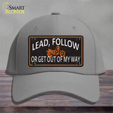 Lead Follow Novelty License Plate Hat Cotton / Gray