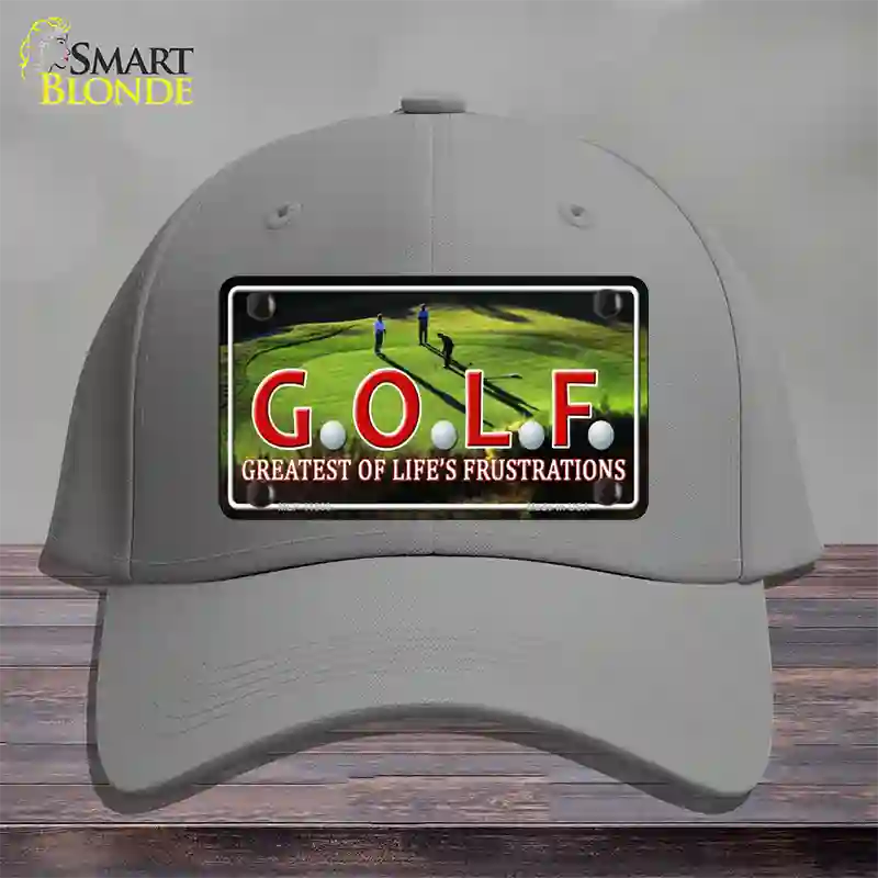 GOLF Novelty License Plate Hat Cotton / Gray